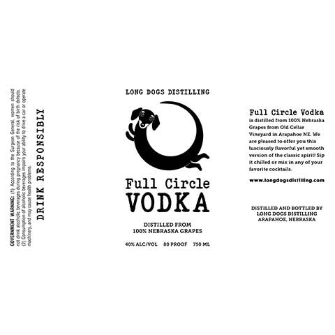 Long Dogs Full Circle Vodka