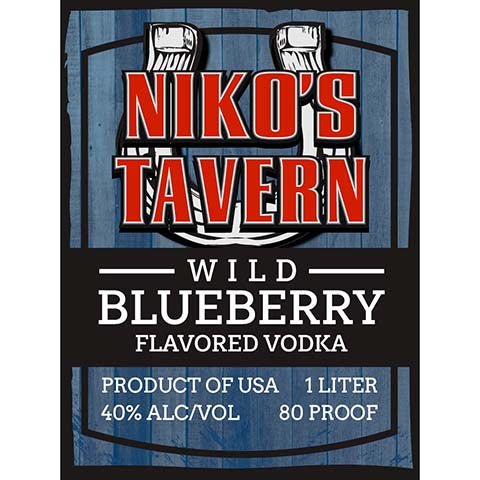 Niko’s Tavern Wild Blueberry Flavored Vodka