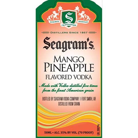 Seagram’s Mango Pineapple Flavored Vodka