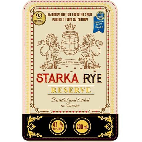 Starka Rye Reserve Vodka